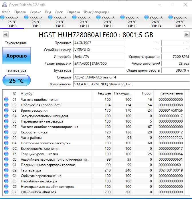 HGST 8Tb у відмінному стані