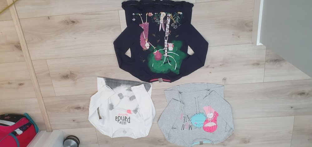 Cool Club 3 bluzki z długim rękawem koszulki 128