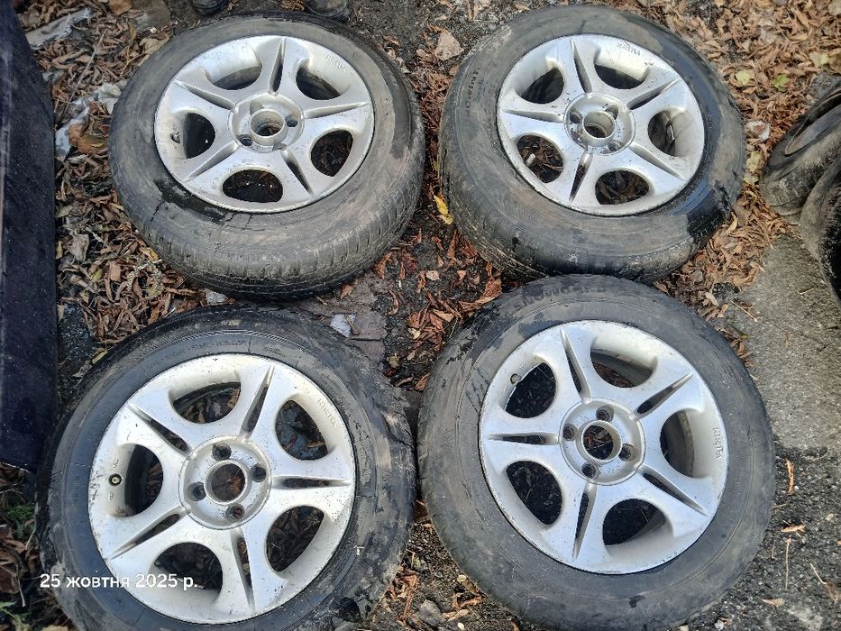 Диски титанові легкосплавні на 15, 4 на 100, опель можна з резиною