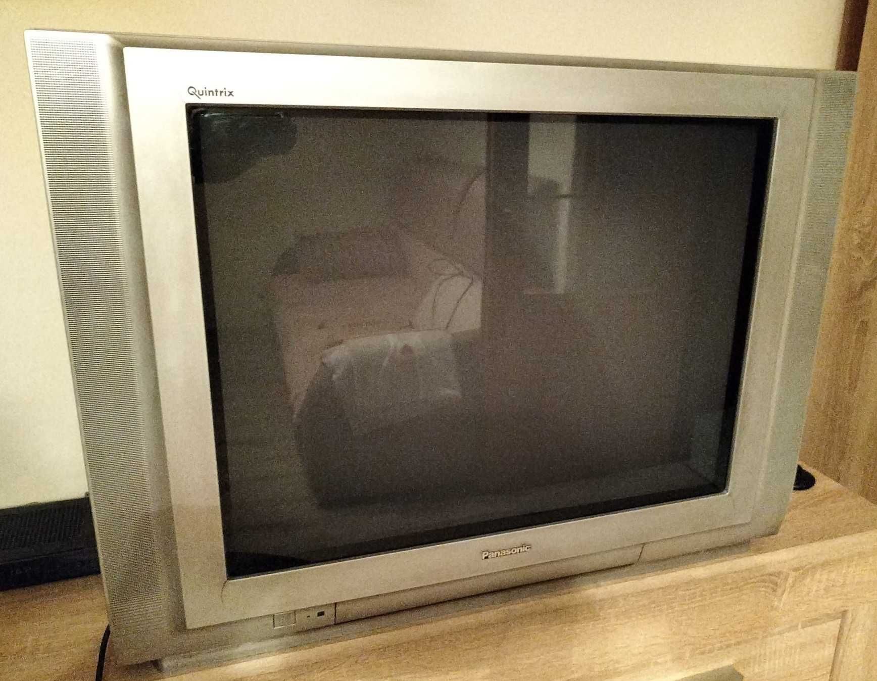 Telewizor Panasonic Quintrix/srebrny/kineskopowy/pilot