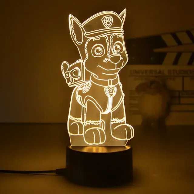 Щенячий патруль НІЧНИК Гонщик Маршал Патруль дитячі іграшки Ночник