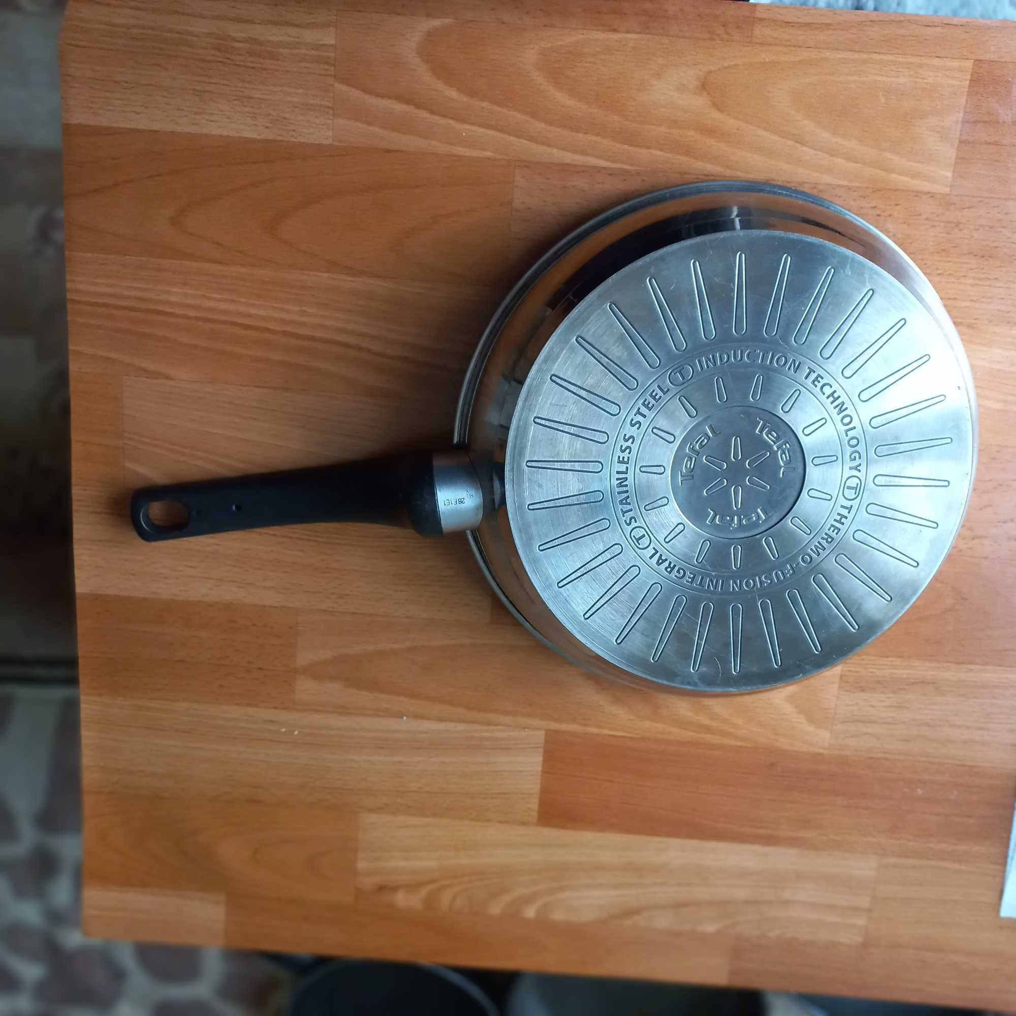 Сковородка TEFAL, диаметр 29 см, нержавейка для любых типов плит.