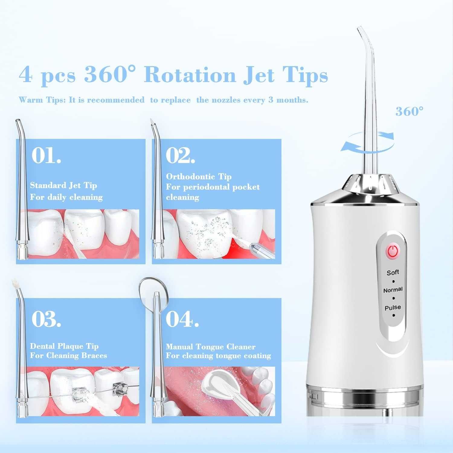 Irrigador Oral ou Exaguador de Dentes Portátil