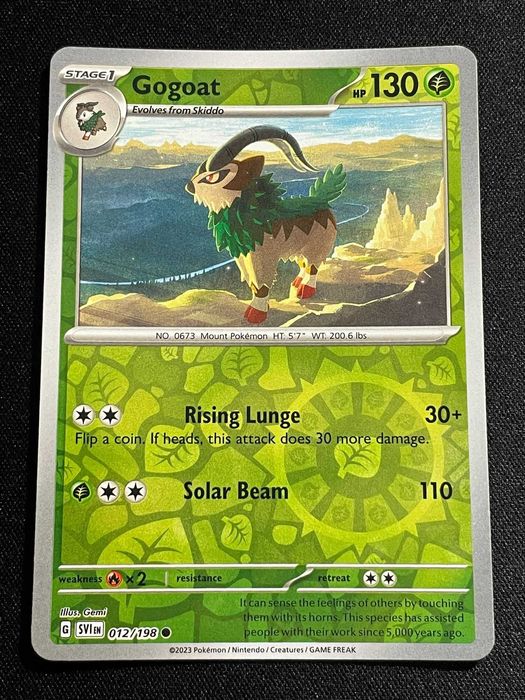 Carta Pokémon Gogoat 12/198 Scarlet & Violet