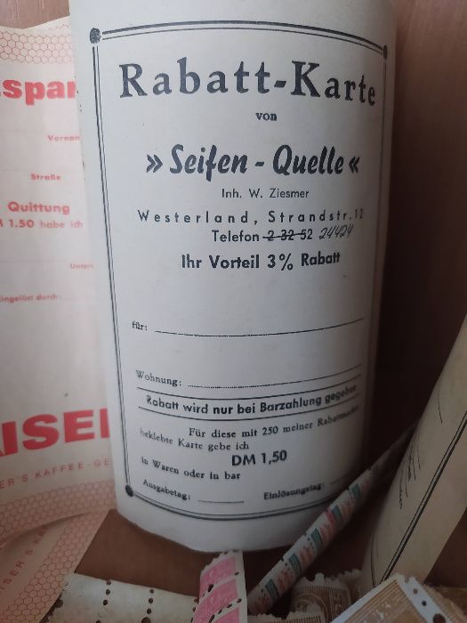Rabatt Marken stare niemieckie rabaty na kawę Kaiser Seifen-Quelle