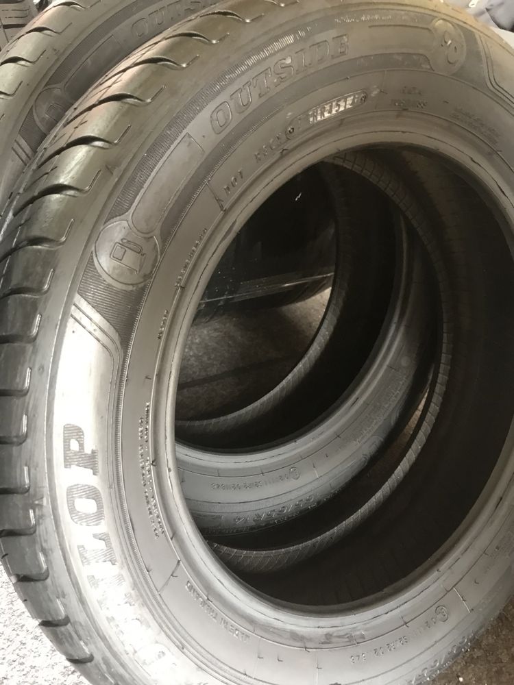 2 szt.para opony letnie 14r.6 mm 165/65R14 Dunlop Street Response2