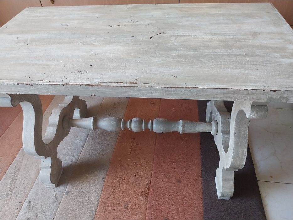 Mesas de centro  inox com vidro  lapidado / rustica em madeira  impeca