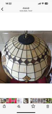 Piękny żyrandol lampa Tiffany stylowa stan idealny