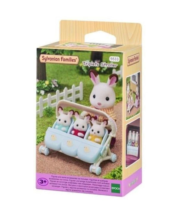 Spacerówka dla trojaczków Sylvanian Families blister,87x143 mm