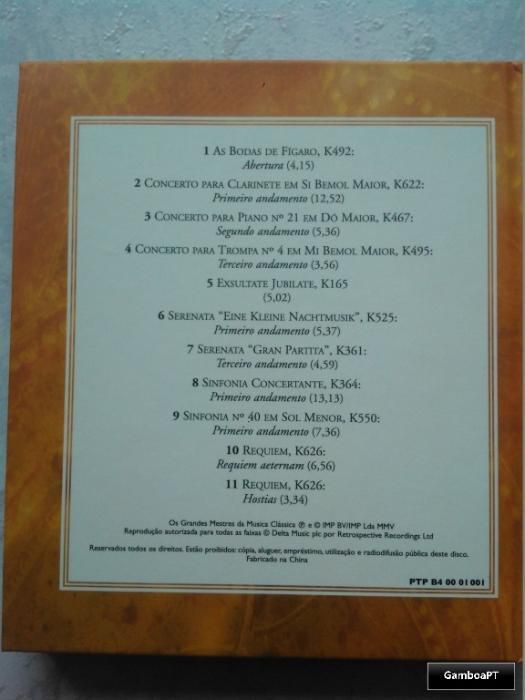 CD Mozart - Obras-Primas Musicais