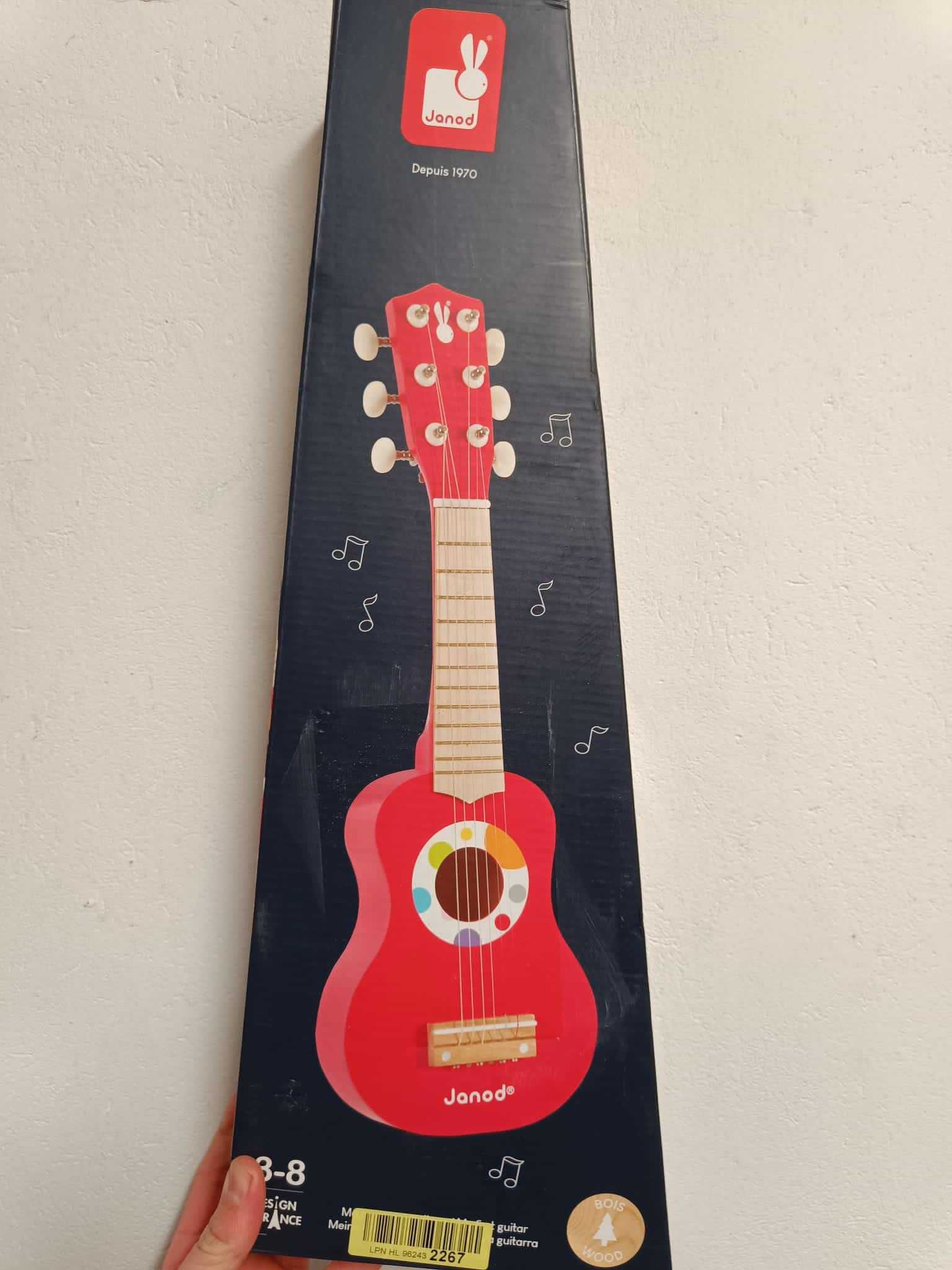 Gitara dla dziecka Janod czerwona