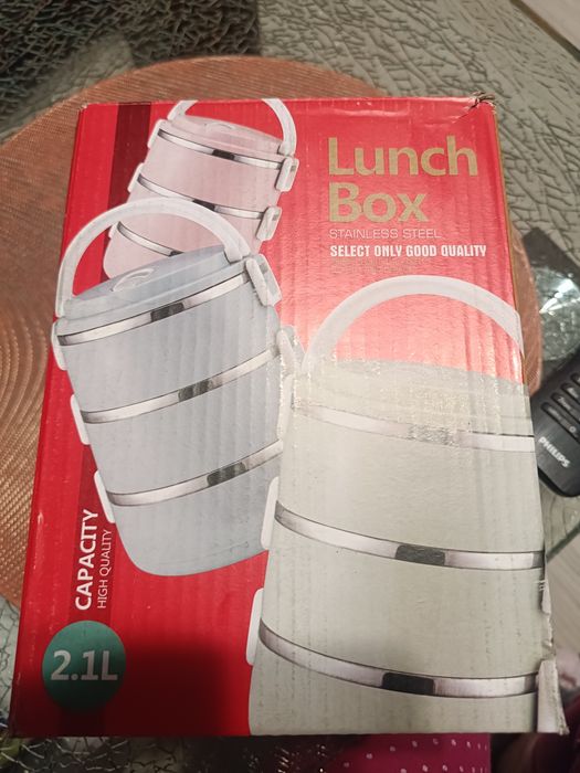 Lunch box na obiady różowy