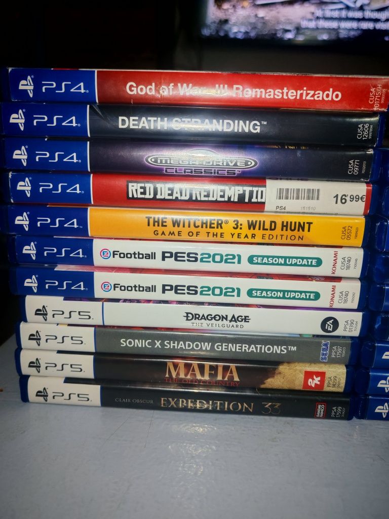 Jogos consola switch e PlayStation 4/5