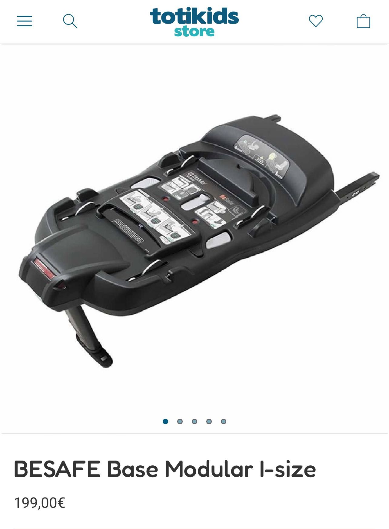 Cadeira Besafe izi  modular + base isofix