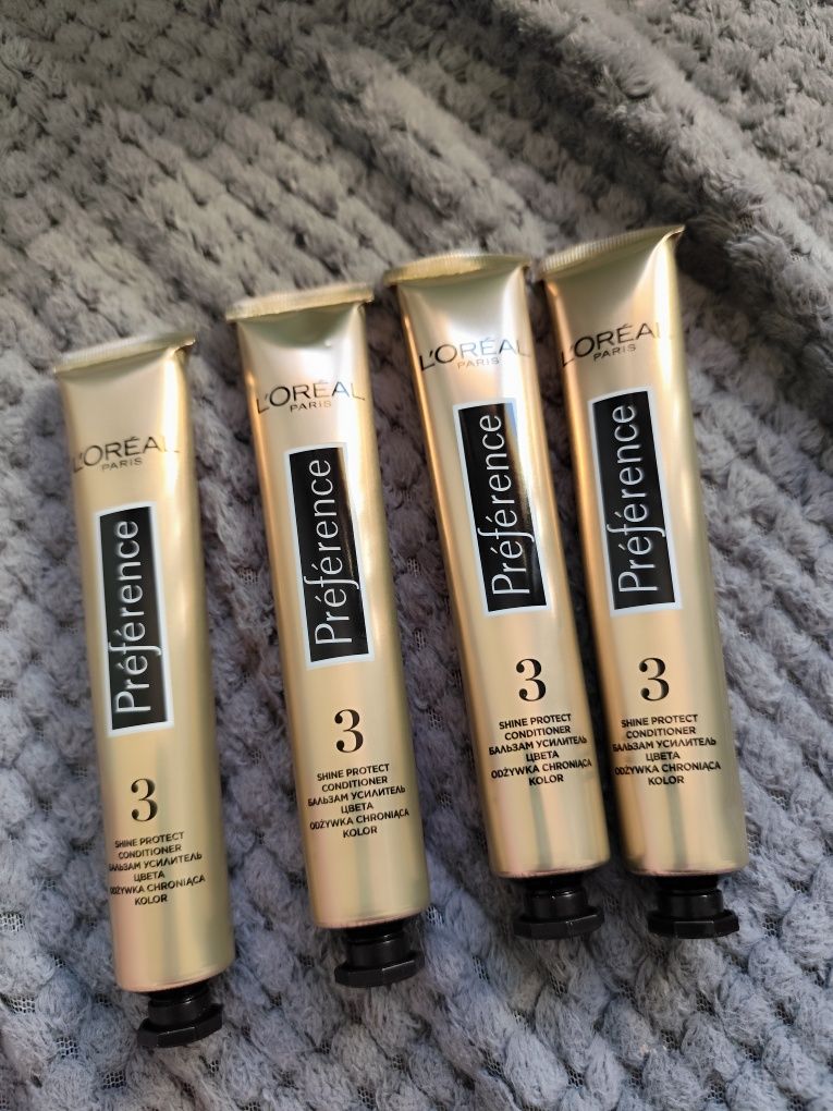 Sprzedam 4 nowe odżywki do włosów Loreal Preferance o pojemności 54 ml