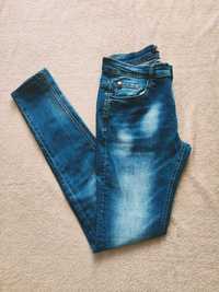 Granatowe spodnie jeansowe męskie regular fit, New Boy, S/29