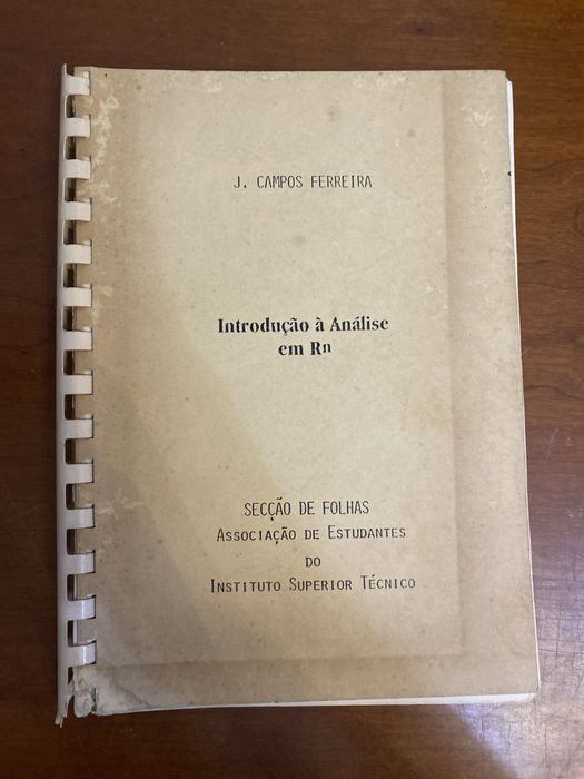 Sebenta Introdução à Análise em Rn - IST