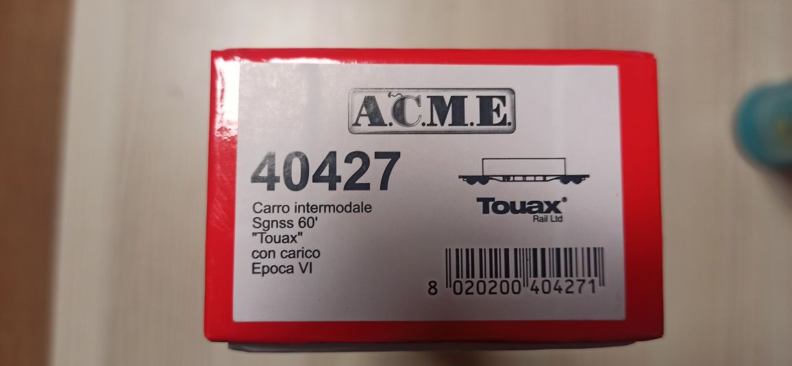 Wagon ACME 40428 platforma podkontenerowa Sgnss 60 Touax Paganella