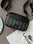 Сумка lacoste reporter bag, сумка шкіряна, лакост, сумка через плече