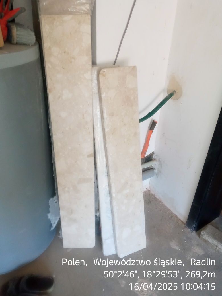 Parapety marmurowe nowe.