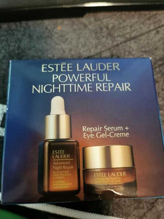 Estee Lauder zestaw naprawczy na noc krem pod oczy i serum