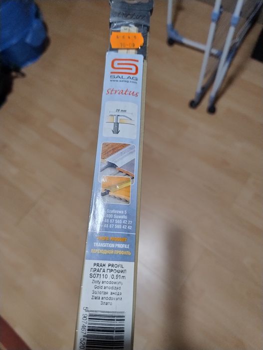 Próg aluminiowy drzwi wewnętrznych