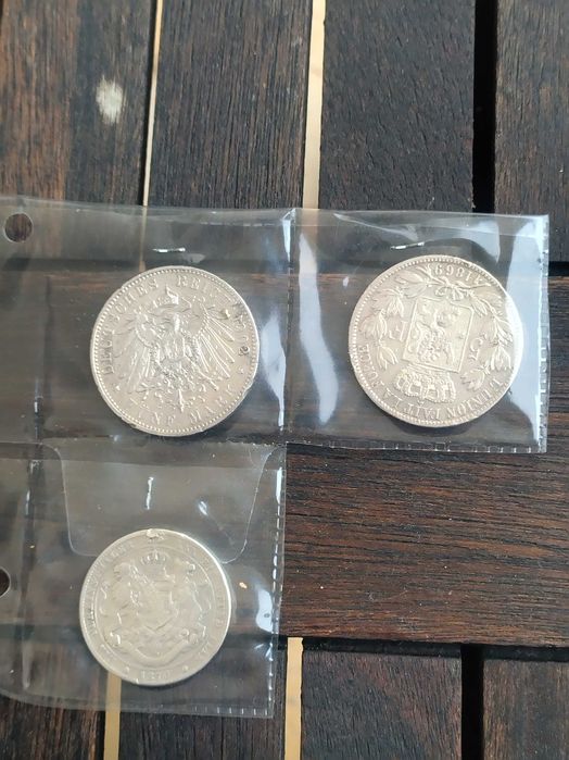 Três Moedas de Prata 900