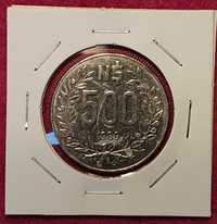 Uruguai - moeda de 500 pesos de 1989 km 98