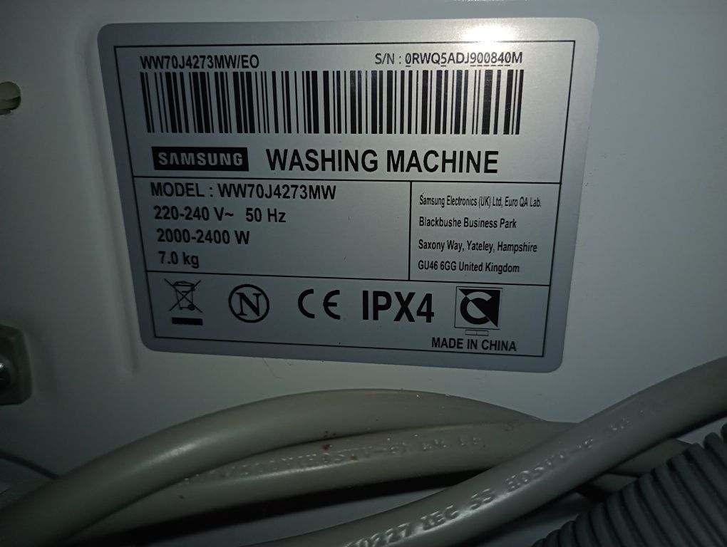 Pralka Samsung WW70AGAS21TE Eco Bubble 7kg 1200prm
