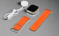 Smartwatch T800 Ultra w energetycznym pomarańczowym kolorze