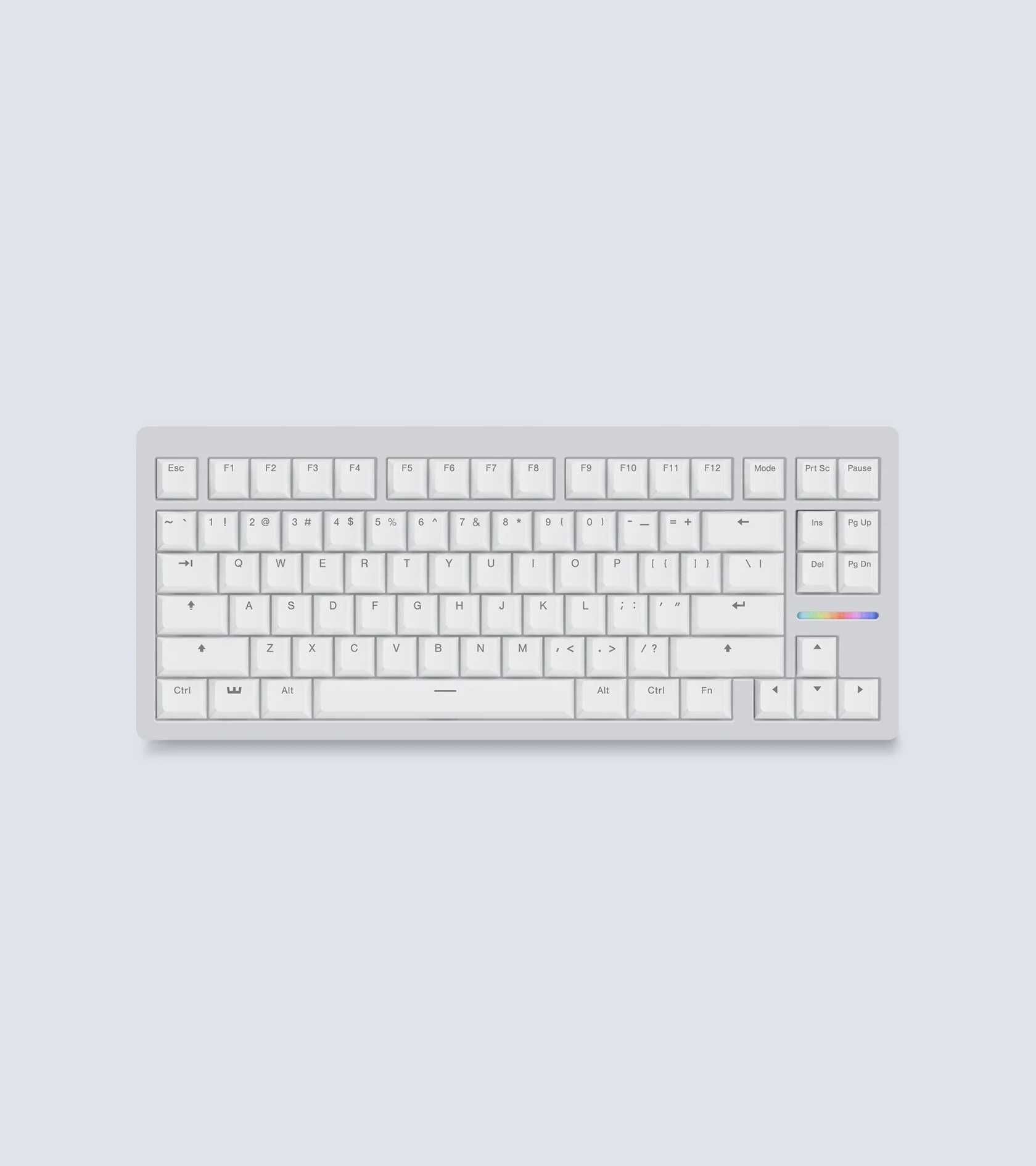 Wooting 80HE White Zinc Alloy Case V2 клавиатура металлический корпус