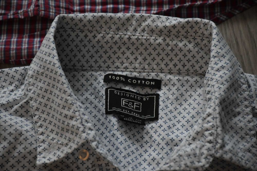 Koszula męska krótki rękaw M F&F