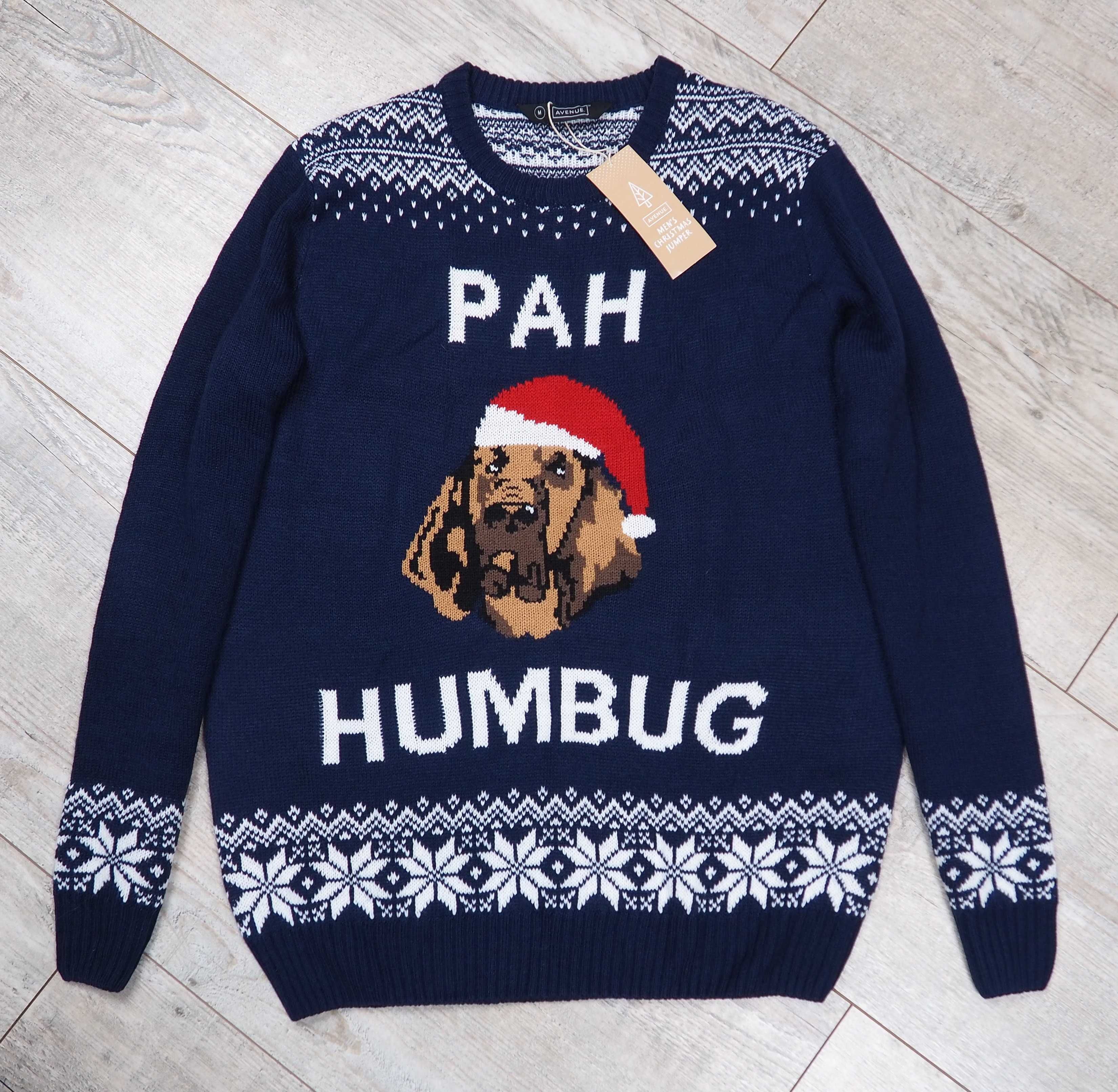 AVENUE_Christmas Jumper_sweter świąteczny_PAH HUMBUG_M/L