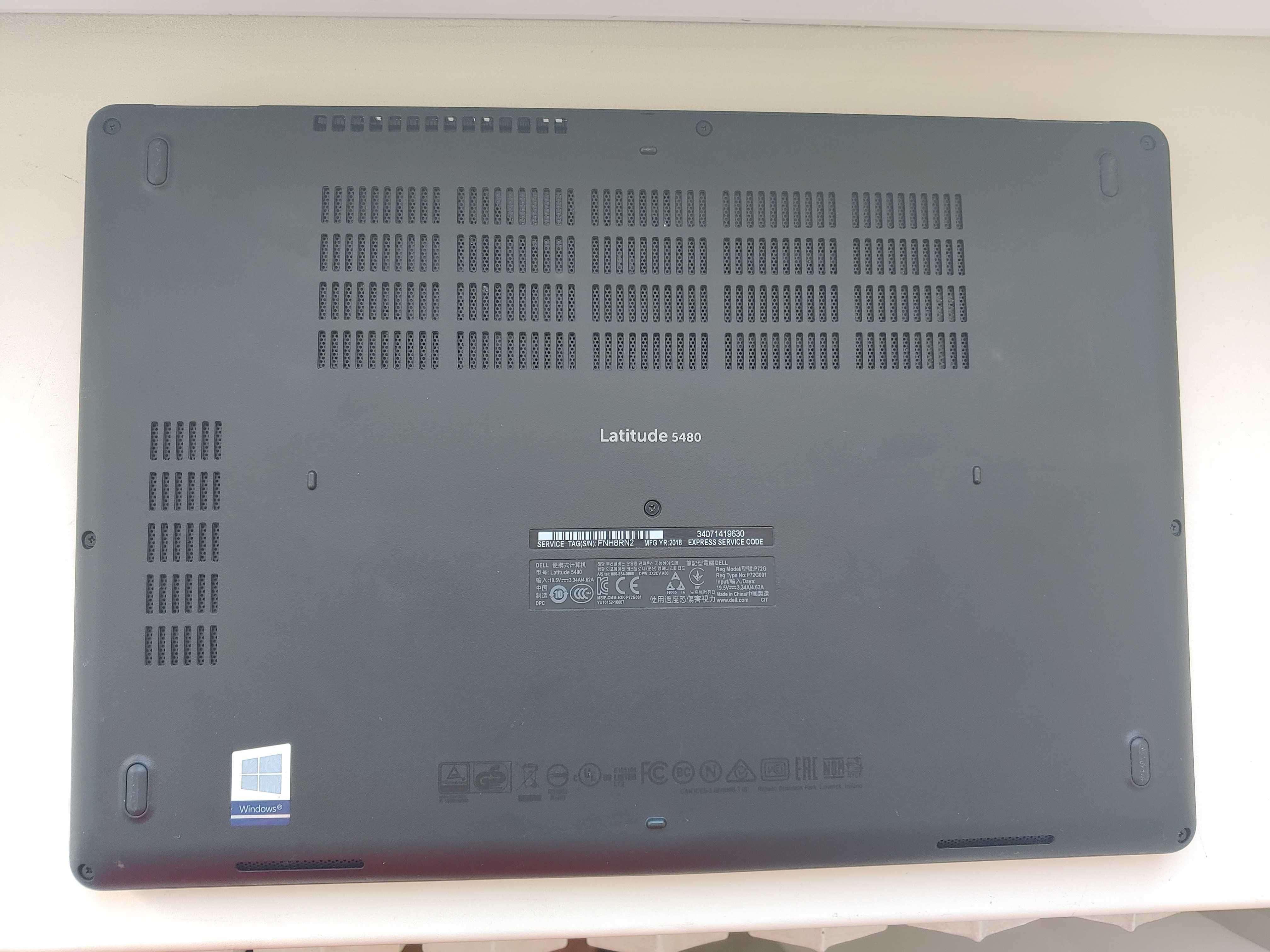 Dell Latitude e5480 14" i7-7820HQ 3.9Ghz 16GB 256GB 4ядра/8потоков