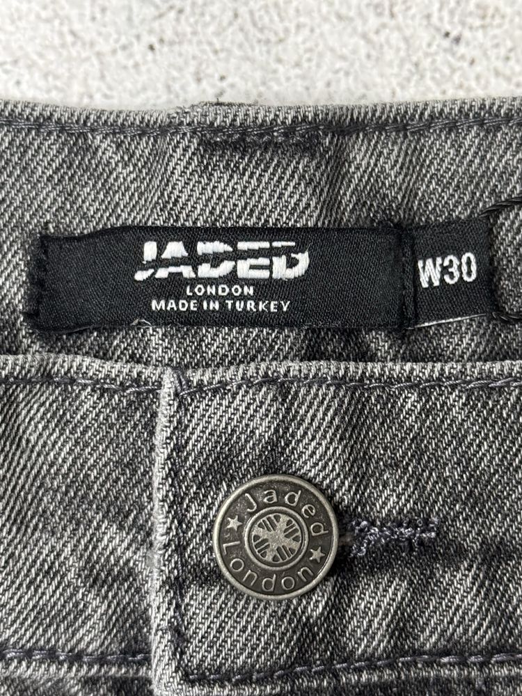 Jaded London Washed Grey 26,28,30,32,34,36 Colossus Jeans