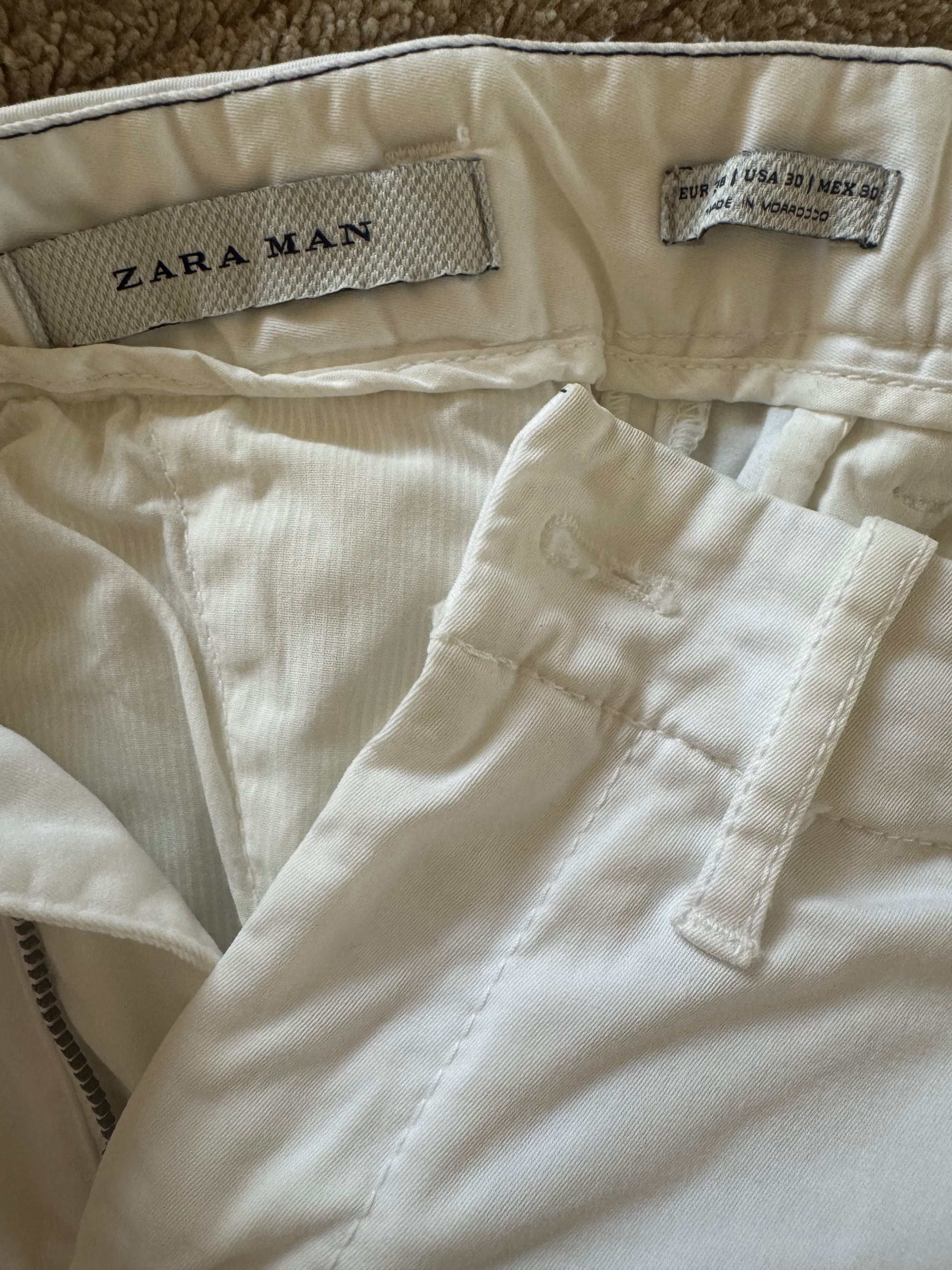 штани білі літні ZARA