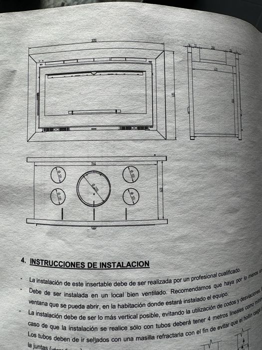 Recuperador de dupla face a lenha