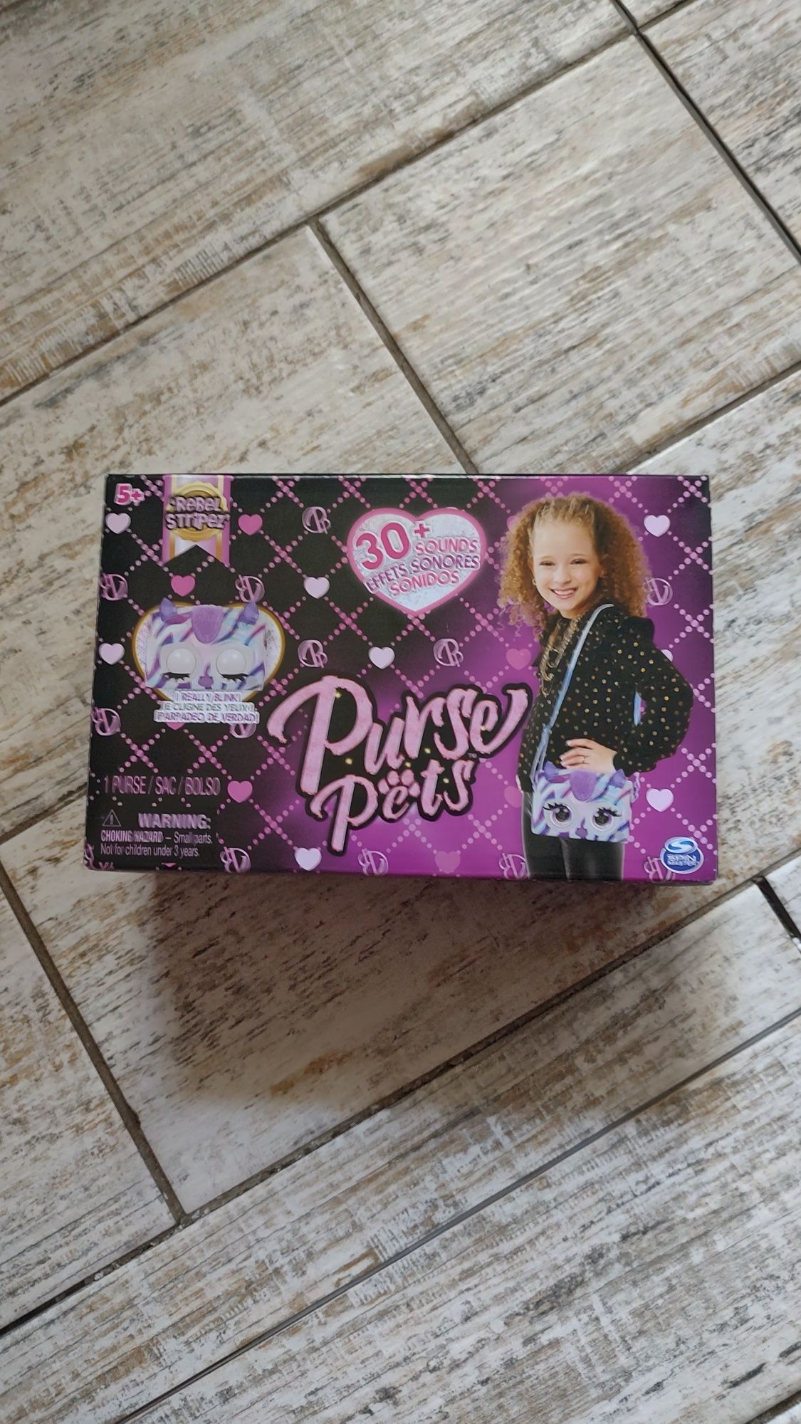 Оригінал Purse Pets, Metallic Mood Flashy Frenchie Rebel Stripez