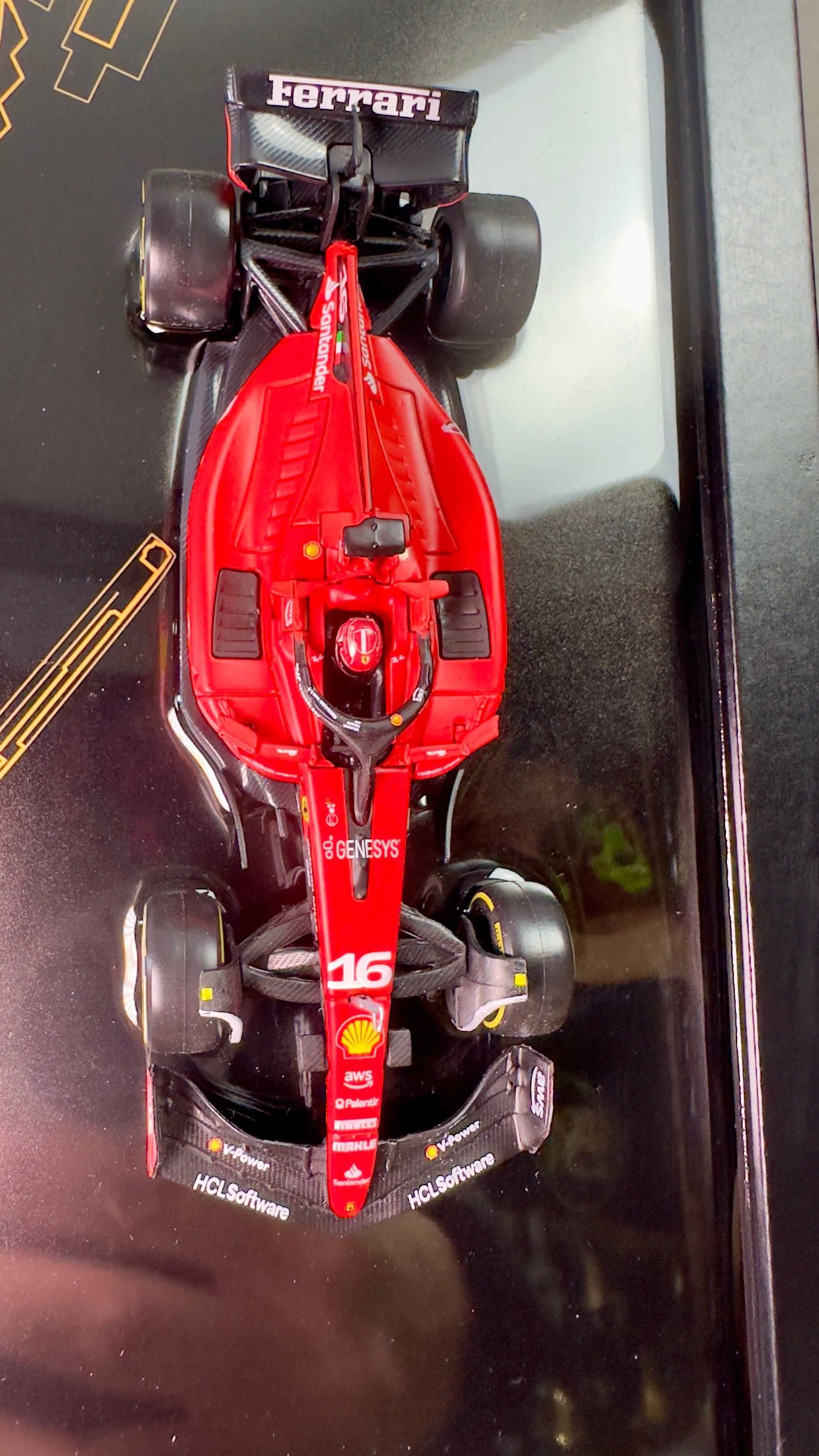 Ferrari SF-23 F1 tor MONTE CARLO Charles Leclerc no.16 bolid z kaskiem