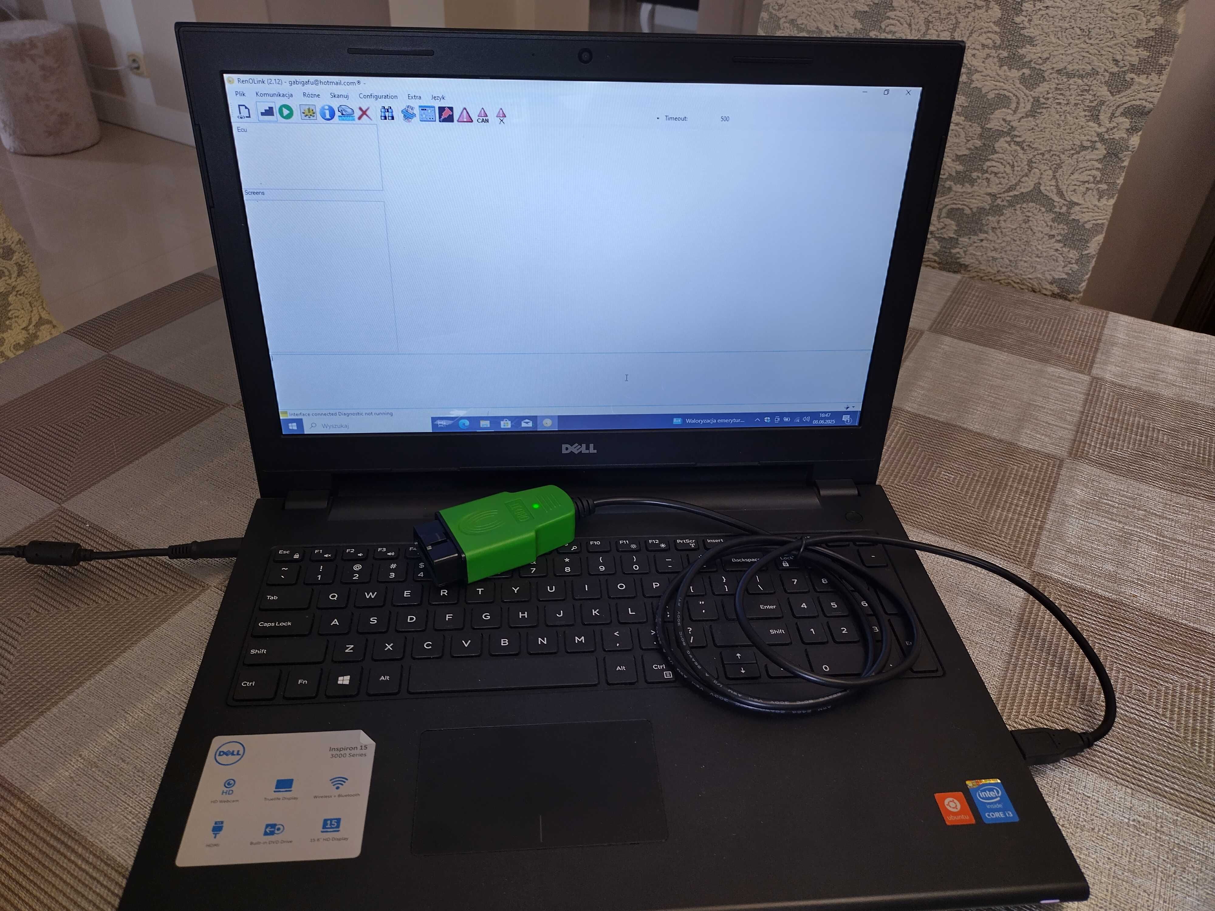 Renolink 2.12+ ispiron 15 model 3542