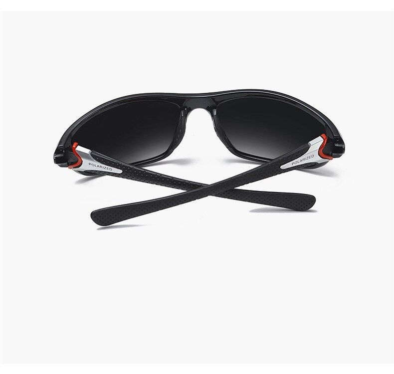 Okulary Sport POLARIZED BLACK - RED+Silver UV+400