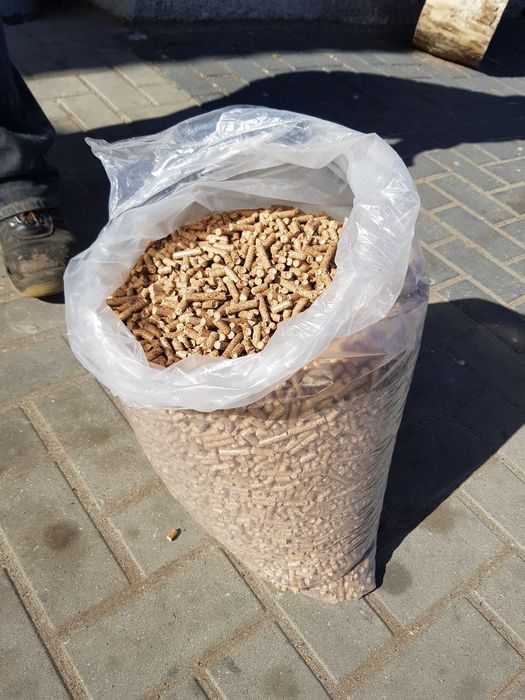 Pellet drzewny workowany