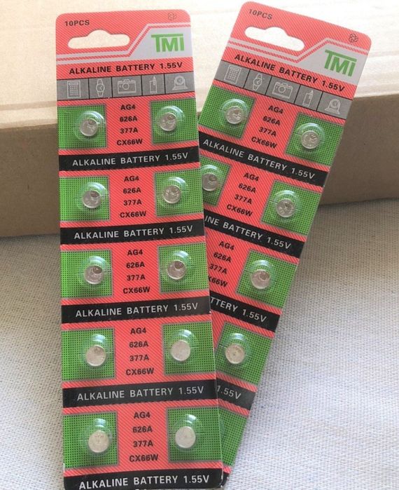 Baterie guzikowe Ag4 377a 10szt nowe 626 do zegarka na rękę