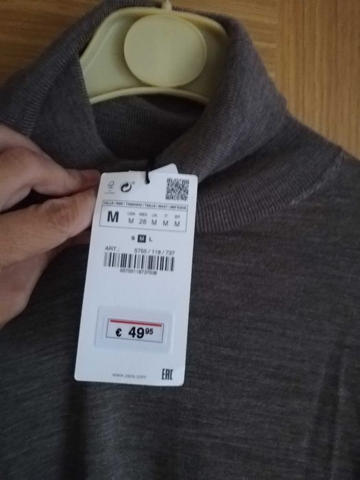 Vestido ZARA lã merino