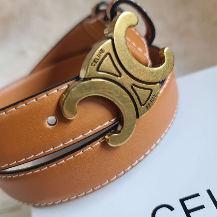 Pasek Damski Celine brazowy skora