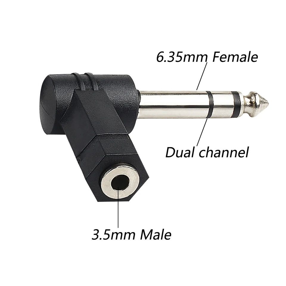 Перехідник з mini-jack 3.5mm на jack 6.35mm