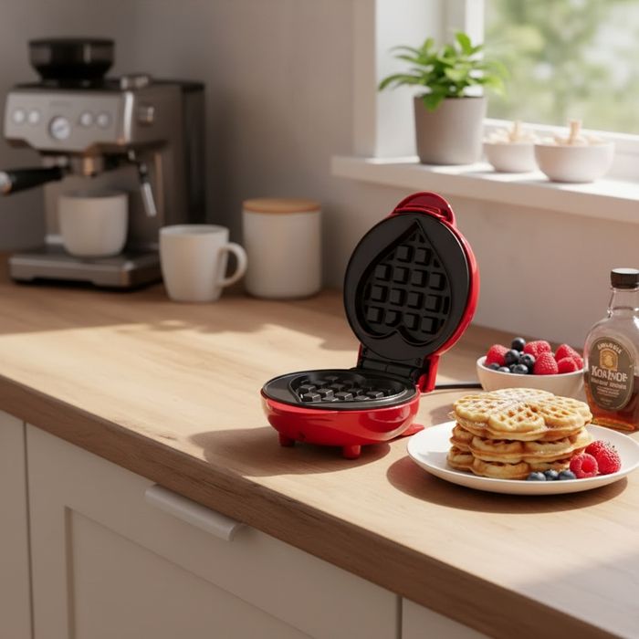 Вафельниця у формі серця новорічний подарунок