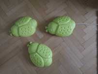 Trzy biedronki / Żuczki z ikei, lampka zielona biedronka/Żuk ikea