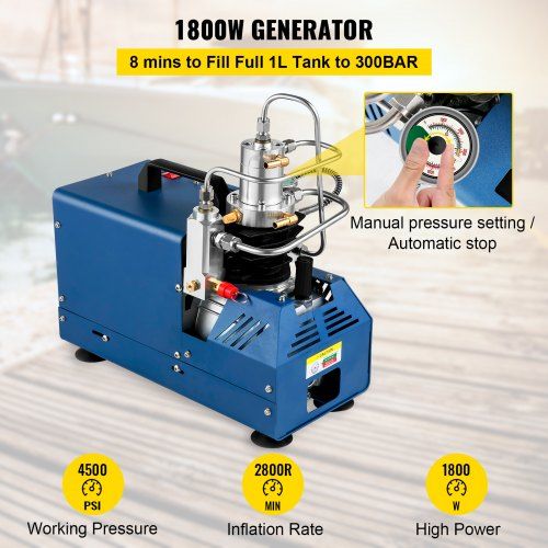 Compressor de ar elétrico de alta pressão  1800 W PCP