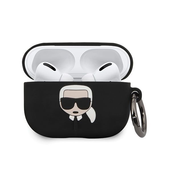 Etui Silikonowe Karl Lagerfeld do Apple AirPods Pro, Czarny